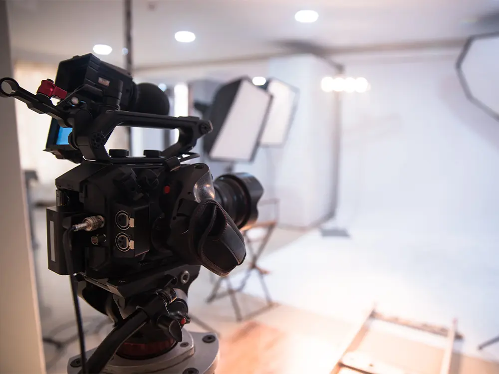 動画撮影風景の写真